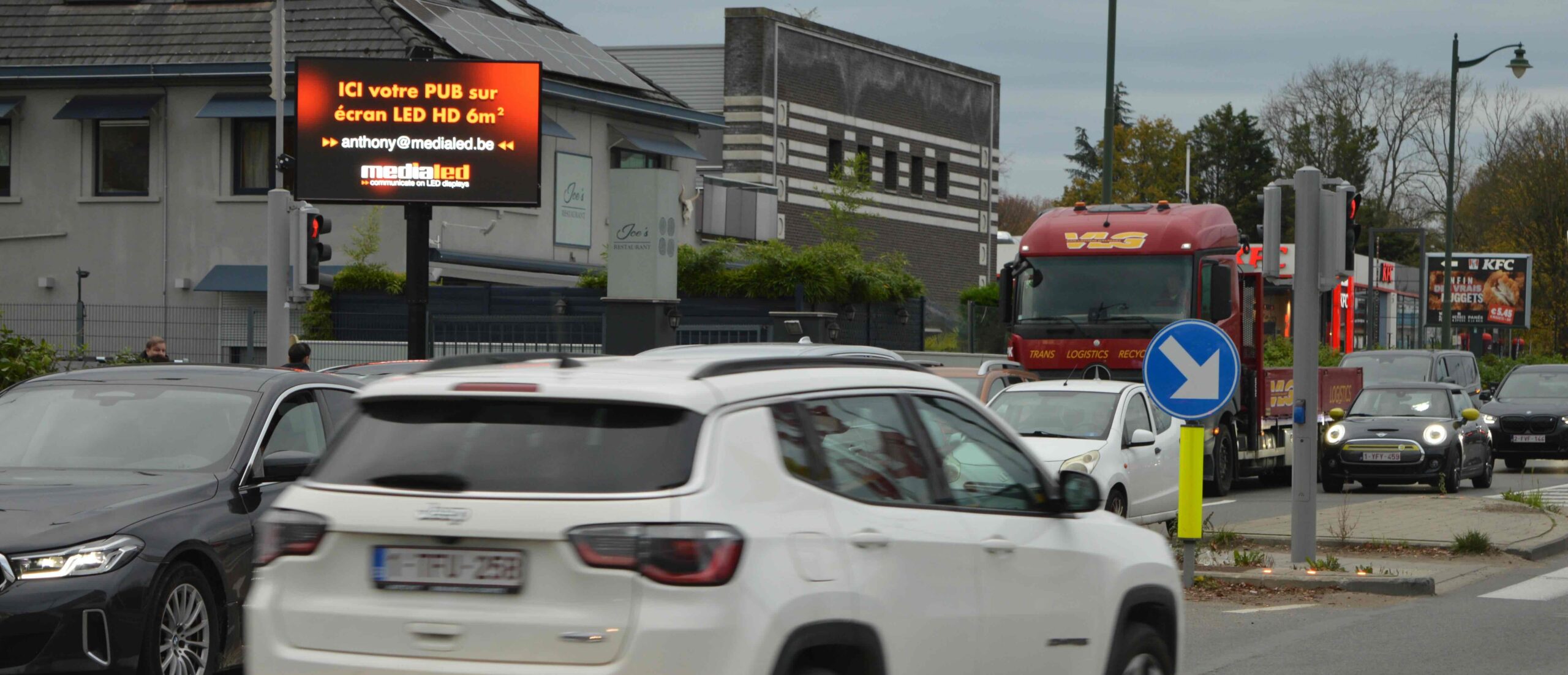 Campagne publicitaire à Anderlecht